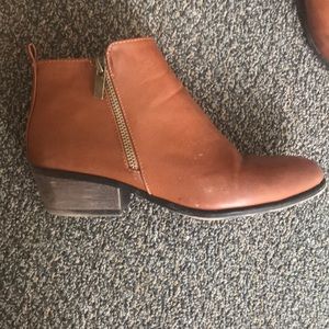 Stylish brown Booties with zipper accent ‼️‼️